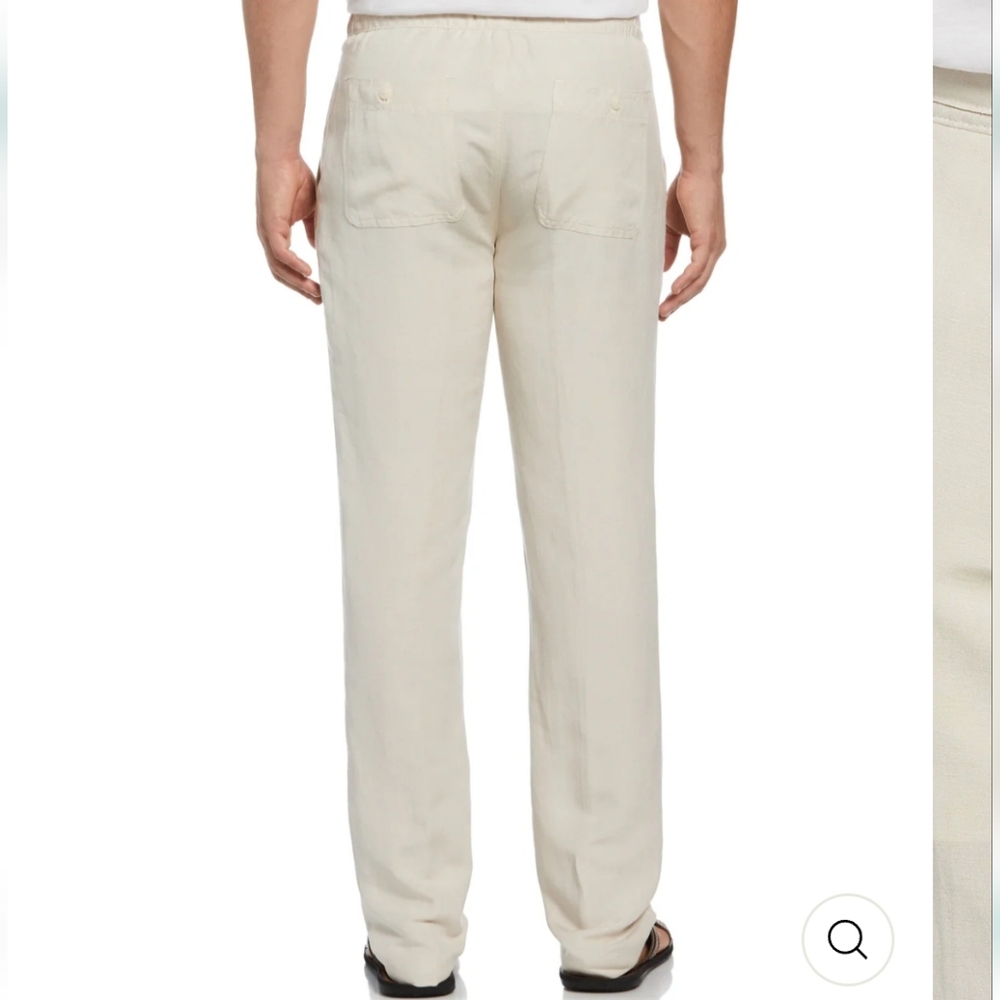 NWT Men's Cubavera Linen Drawstring Pants - Picture 4 of 8